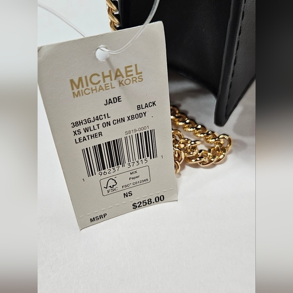 NWT Michael Kors Jade Extra-Small Leather Crossbody Bag - Picture 8 of 8